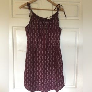 Beach Lunch Lounge Burgundy Boho Dress